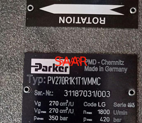 PV270R1K1T1VMMC PV270R1K1T1WMMC Паркер PV270 серии осевой поршневый насос