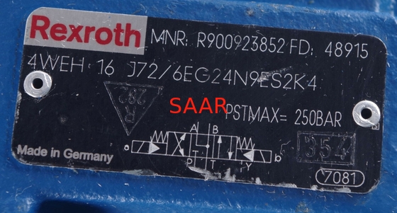 Rexroth R900923852 4 WEH 16 j 70/6 НАПРИМЕР. 24N9ES2K4 4 WEH 16 j 7 управляемый пилотом дирекционный клапан катышкы x/6 НАПРИМЕР. 24N9ES2K4