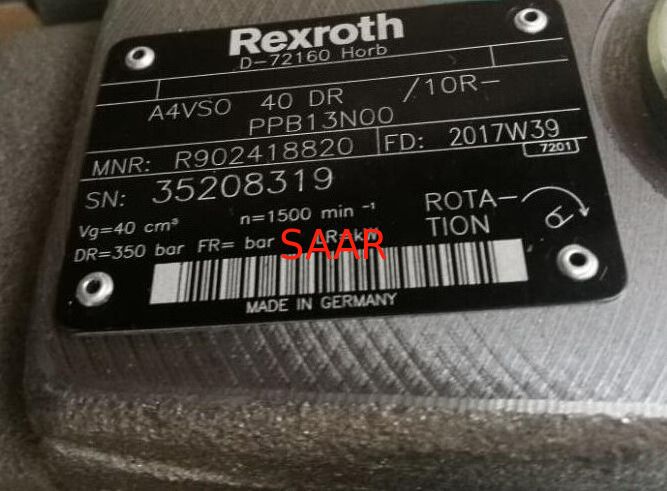 Тип аксиальнопоршневой переменный насос R902418820 A4VSO40DR/10R-PPB13N00 Rexroth A4VSO40DR