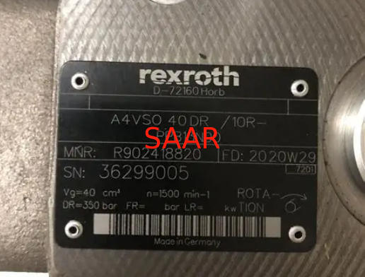 R902418820 Насос поршневой Rexroth A4VSO40DR/10R-PPB13N00 Серия A4VSO40 В наличии