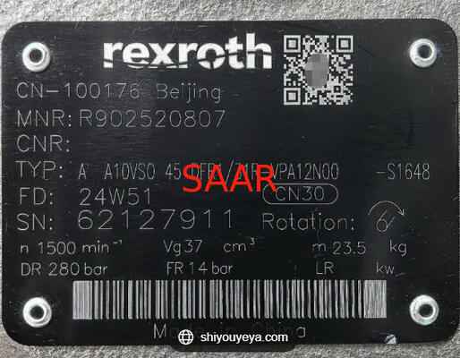 Р902520807, AA10VS045DFR1/31R-VPA12N00-S1648 Аксиально-поршневой регулируемый насос Rexroth серии A10VSO